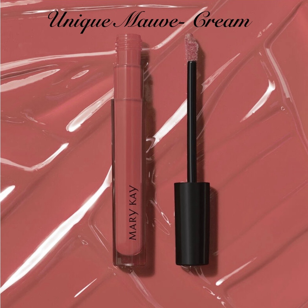 NWT Mary Kay UNIQUE MAUVE Unlimited Lip Gloss Cream Finish Nude Tan Pink Shine